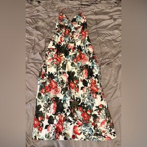 VICI Collection Floral Silk -Like Maxi Dress